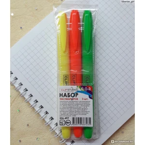 Набор текстомаркеров 3шт