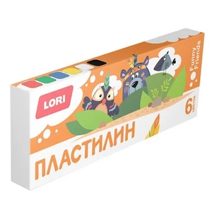 Пластилин 6цв. Весёлые друзья