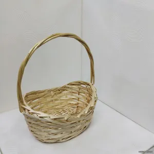 Корзина из ивы 31*23*10 см светлая, овал