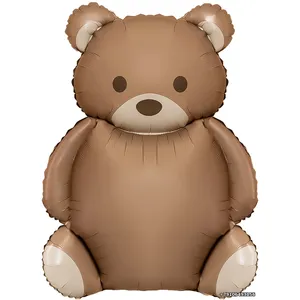 Шар (35''/89 см) Фигура, Мишка, Сатин