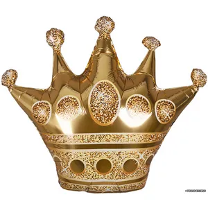 Шар (34''/86 см) Фигура, Корона, Золото