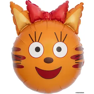 Шар (19''/48 см) Фигура, Голова, Три Кота, Карамелька