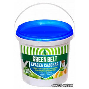 Краска (побелка) садовая 1,5л акрил ведро Green Belt